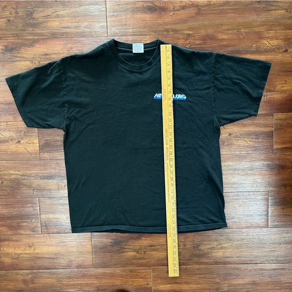 Rare He-Man.Org Black T-shirt With Lightning Back Hit Size XL - Picture 5 of 6